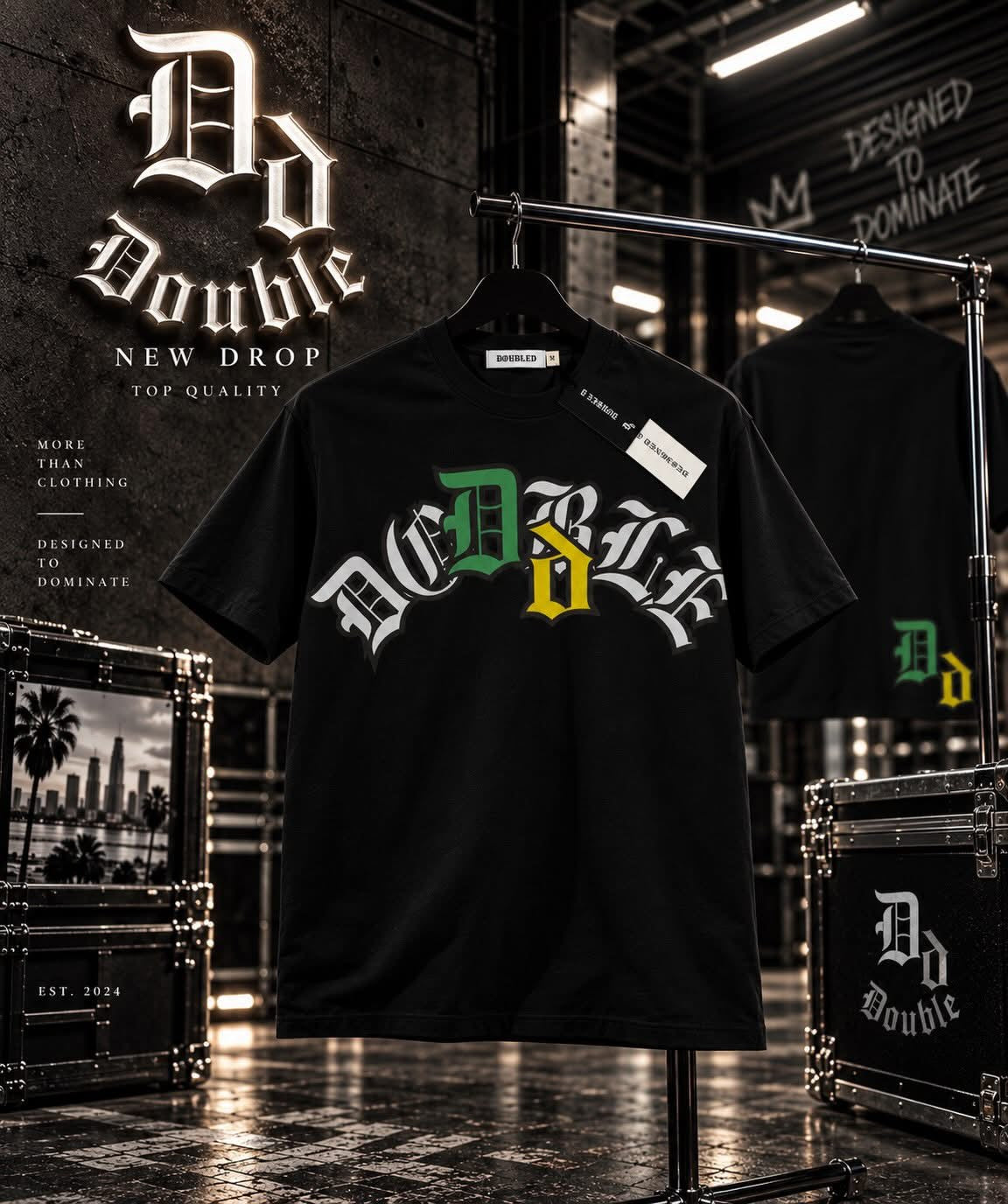 DOUBLED SIGNATURE TEE